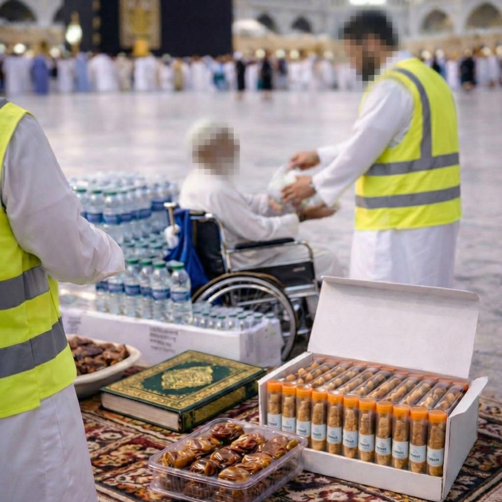 Le service est réalisé à Makkah ou à Médine